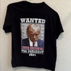 Trump t shirt Black Short Sleeve Tee Wanted Design